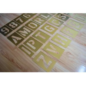 Buy cheap Custom Adjustable Brass Interlocking Stencil Letter And Figure from wholesalers