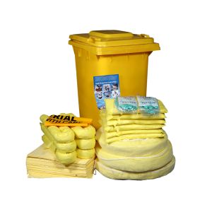 Buy cheap Wheeled Bins Hazchem Spill Kits 120 Litre Capacity For Emergency Leakage product