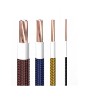 High Voltage Silicone Fiberglass Wires UL3074 12AWG Red Color For Industrial