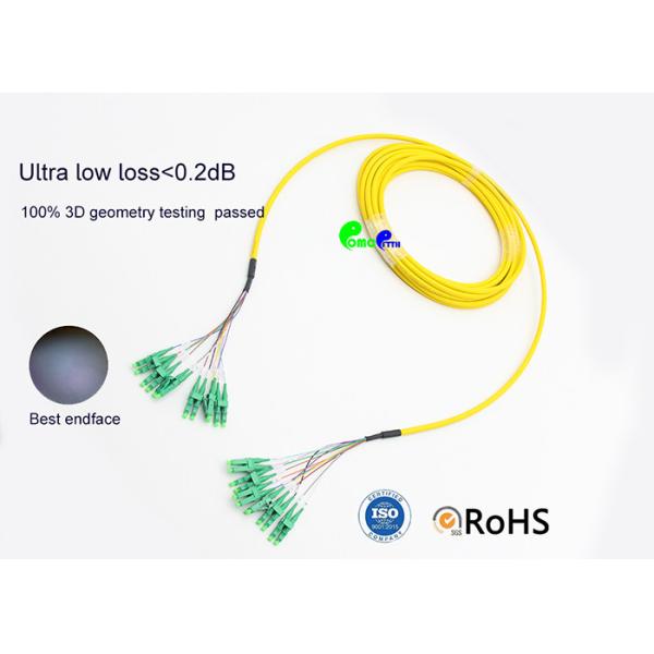 Buy cheap LSZH Yellow Fiber Optic Patch Cables LCAPC – LCAPC With Mini Breakout 12cm from wholesalers