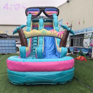 Buy cheap Giant 9x3m Inflatable Waterslide Customized Size Inflatable PVC Water Slide For Kids And Adults from wholesalers