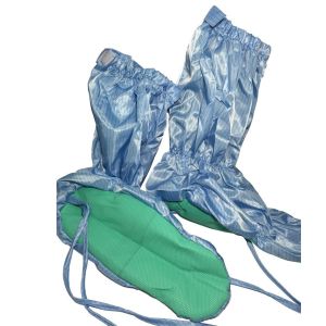 Buy cheap PVC Dotted Long Sleeve Electrostatic Dissipative Shoes Washable With Ties from wholesalers