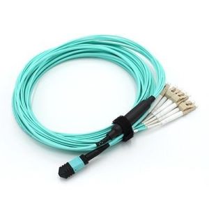 Quick Assembly MPO To LC Breakout Cable , MPO Patch Cord 12 Core 24 Core