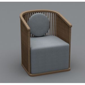 Buy cheap Strong Pressure Capacity Teak Solid Wood Armchair With ISO14001 Approval from wholesalers