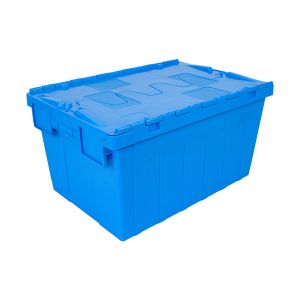 Buy cheap Customized Logo 600x400x315mm Plastic Moving Crate Tote Box for Transport and Storage from wholesalers
