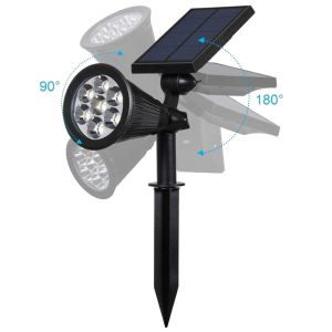 Buy cheap IP65 Waterproof Solar garden lamp Outdoor RGB  Solar Spot Light with 4LEDs 7LEDs solar led lawn light for garden yard from wholesalers