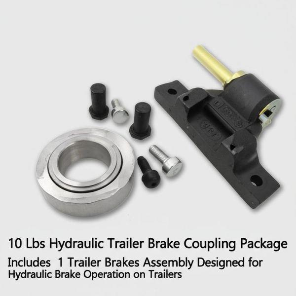 10 Lbs Hydraulic Trailer Brake Coupling Package Includes 1 Trailer Brakes