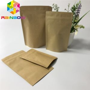 Gravnre Printing VMPET Food Packaging Paper Bag With Zipper