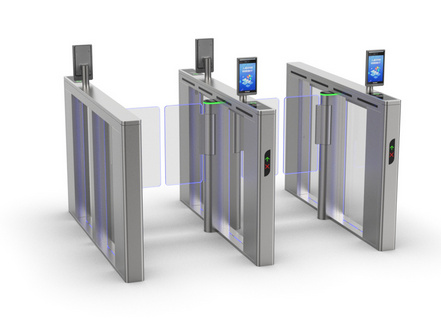 Supermarket Turnstiles Speed Gate With Face recogition Option Servo Motor Person