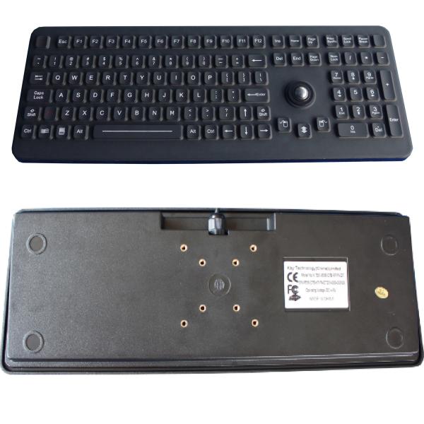 Quality Industrial Medical Silicone Computer Keyboard With Washable Trackball for sale