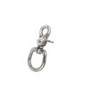 Buy cheap Diecast Trigger Snap Hook 16mm Round Swivel Eye Carabiner Zinc Alloy Nickel Plated snap hook from wholesalers