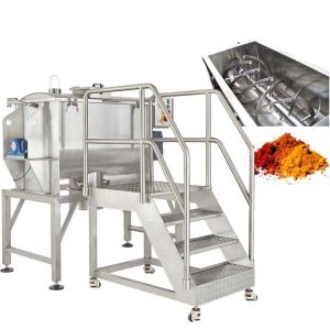 Buy cheap Spice Powder Horizontal Trough Mixer Industrial Ribbon Blender Masala Blending Machine from wholesalers