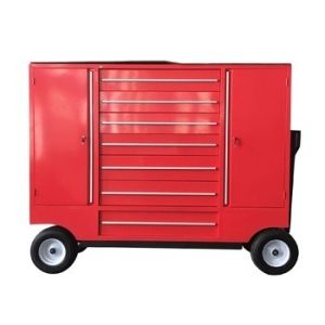Buy cheap Stainless Steel Handles Red 7 Drawer Movable Metal Tool Cabinet for Workshop from wholesalers