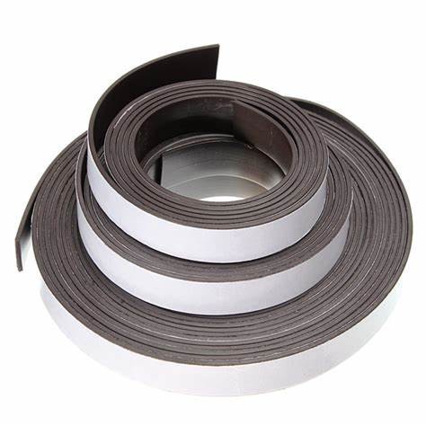 Quality Custimized Size Rubber Magnet Material With Adhesive Tape for sale