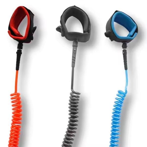 Quality Cheap Coiled Safety Leash For SUP And Surfboard for sale