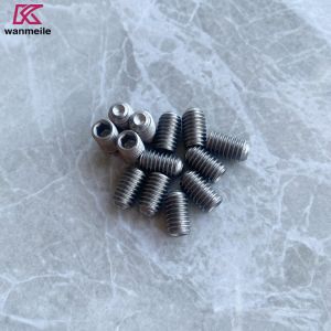 Buy cheap DIN913 Gr2 Titanium Set Screw Concave Or Flat End High strength-to-weight ratio product