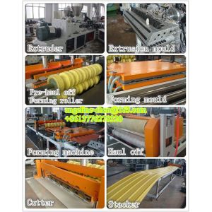 Buy cheap Factory warehouse sheds used plastic pvc wave tile panel extrusion and forming machinery from wholesalers