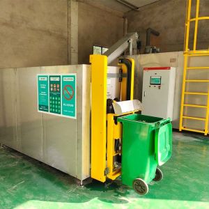 2ton/Day Shopping Malls Commercial Composting Machine Biomedical Waste Shredder