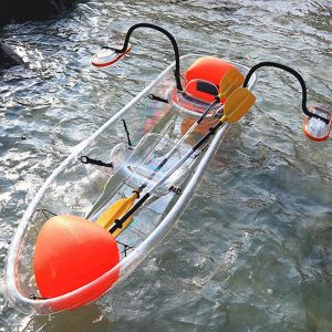 Buy cheap Crystal Clear Bottom Kayak With Paddles 6mm Thickness Polycarbonate Material from wholesalers