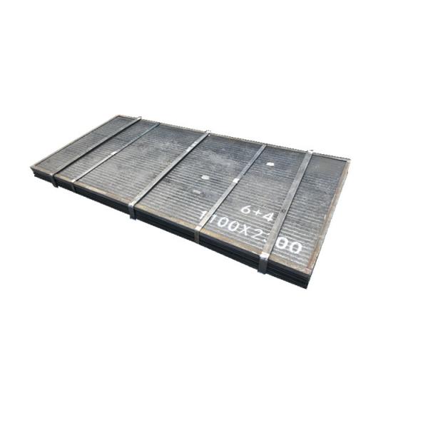 Quality Bin Liner Alloyed Anti Wear Composite Steel Plate Chromium Carbide Wear Hardfacing for sale