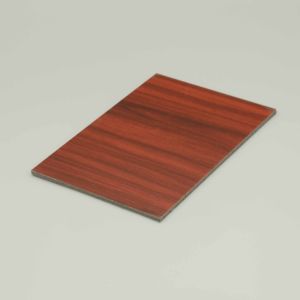 Buy cheap Red Pear Wooden Aluminum Composite Panel 0.30mm Timber Effect Aluminum Cladding 4MM Aluminium Board Sheet For Vivid Decoration from wholesalers