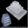 Buy cheap Mixed Sizes Rectangular Empty Mini Clear Plastic Organizer Storage Box Containers With Hinged Lids For Small Items from wholesalers