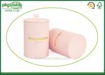 Pink Paperboard Cosmetic Packaging , Custom Paperboard Push Up Tubes