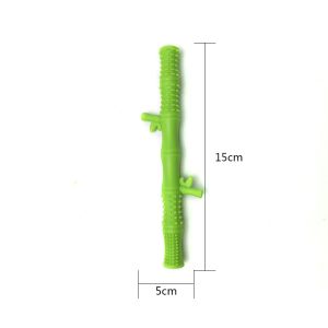 Buy cheap Teething Stick Toy For Baby Teether Food Grade Bamboo Design Teething Tube Silicone Teether Straws from wholesalers