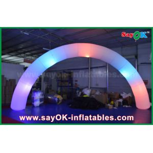 Buy cheap Inflatable Rainbow Arch 63cm DIA Nylon Cloth Inflatble Lighting Arch Way Gate For Decoration from wholesalers