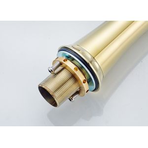 Buy cheap ROVATE Gold Deck Mounted Brass Basin Mixer Faucets Cold And Hot Water from wholesalers