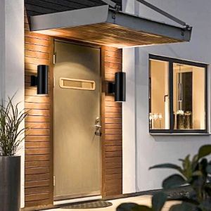 Buy cheap Cylinder Architectural LED Wall Mounted Light Fixture 20W Dual Sides Up / Down Lighting from wholesalers