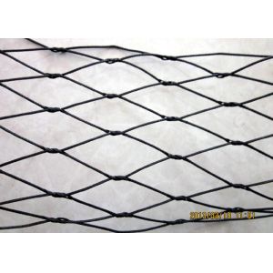 Buy cheap SS316 Material Black Oxide Wire Rope Mesh / Knotted Wire Mesh For Monkey from wholesalers