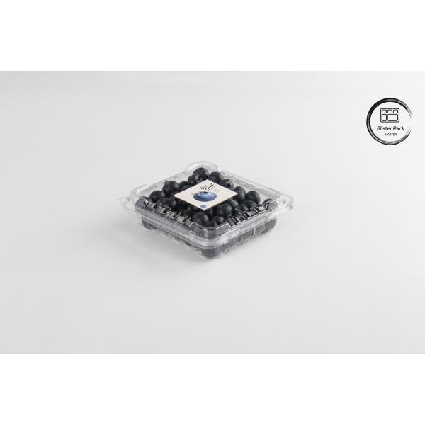 Buy cheap 125g RPET Blueberry Clamshell Containers Transparent Fruit Packaging Boxes Durable from wholesalers