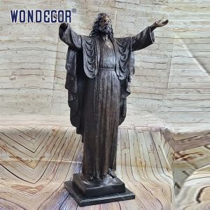 Buy cheap Church Religious Bronze Statues Sculpture 185cm Bronze Jesus Statue from wholesalers