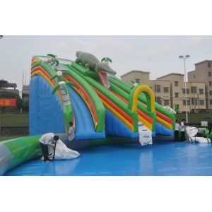 Buy cheap Multicolor Inflatable Water Theme Park Playground Heat Resistance High Safety from wholesalers
