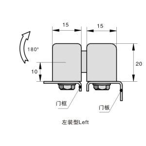 Zinc Die Cast Lockable Door Hinge Custom Zinc Alloy Heavy Duty Gate Hinges