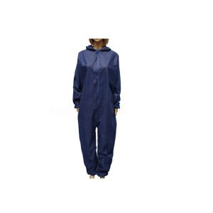 Buy cheap Dark Blue Disposable Isolation Gown , Disposable Protective Coverall With Hood from wholesalers