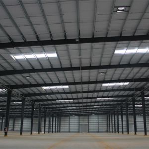 Prefabricated Steel Structure Metal Shed Warehouse With GB Q235/Q355B Grade