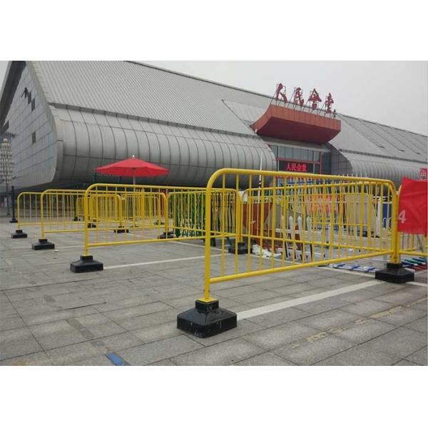 Buy cheap OHSAS 1500mm Portable Crowd Control Barriers Galvanised Pedestrian Barriers from wholesalers
