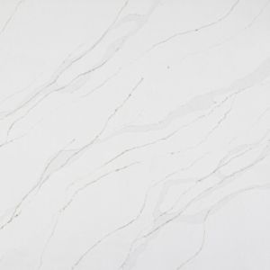 High Moldability Quartz Countertops White Calacatta Quartz Engineered Stone