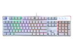 Buy cheap USB Mechanical Gaming Keyboard 104 Keys Metal Panel Ideas for Gamers and Office from wholesalers