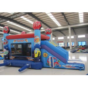 Buy cheap Hot sale inflatable car house jumping PVC material inflatable jumping house 4 in 1 inflatable bouncy house for sale from wholesalers