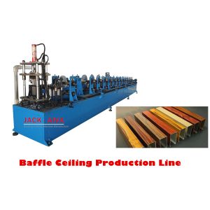 Buy cheap Aluminum Baffle Ceiling Decorative Sheet Production Line, Baffle Ceiling Roll Forming Machine, from wholesalers