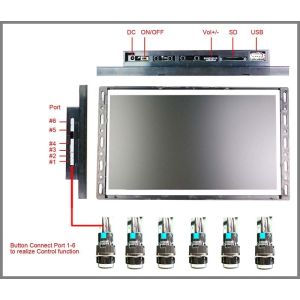 Buy cheap 7 Inch Full HD LCD Screen 720 X 480p Video Display 12ms Response Time from wholesalers