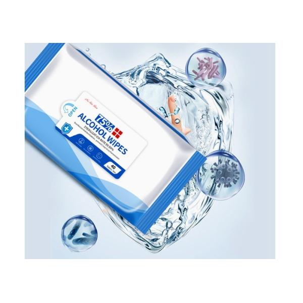Quality Antiseptic Cleansing Alcohol Disinfectant Wipes / Individual Alcohol Wipes for sale