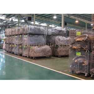 Buy cheap Heavy Weight Foldable Collapsible Wire Containers W47" X D39" X H35" In Zinc plate Finishes from wholesalers