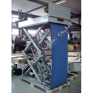 Buy cheap Weight Level Carrying Capacity Marco High Scissor Lift Table with Loading Flap and Curtain CE Certified product