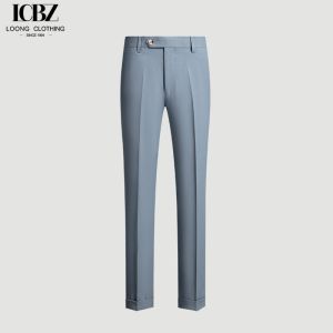 Customized Color Men's White Suit Pants with Anti-Wrinkle and Versatile Features