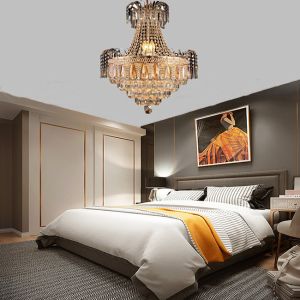 China AC265v Crystal Hanging Pendant Lights Dia 400mm With 4 Heads on sale