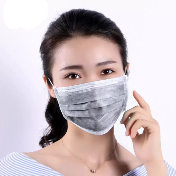 Easy Wearing Disposable Dust Mask Elastic Ear Loops 3 Folder Comfortable Design